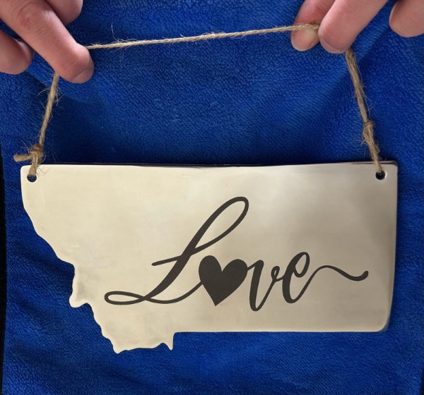 Love MT engraved plasma art