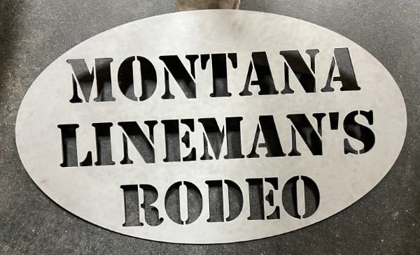 Custom plasma metal artwork